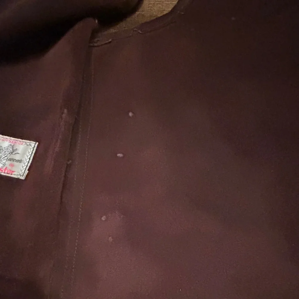 Vintage Irvin Foster Genuine Horsehide Leather Western Brown Vest Size Small - Picture 4 of 7